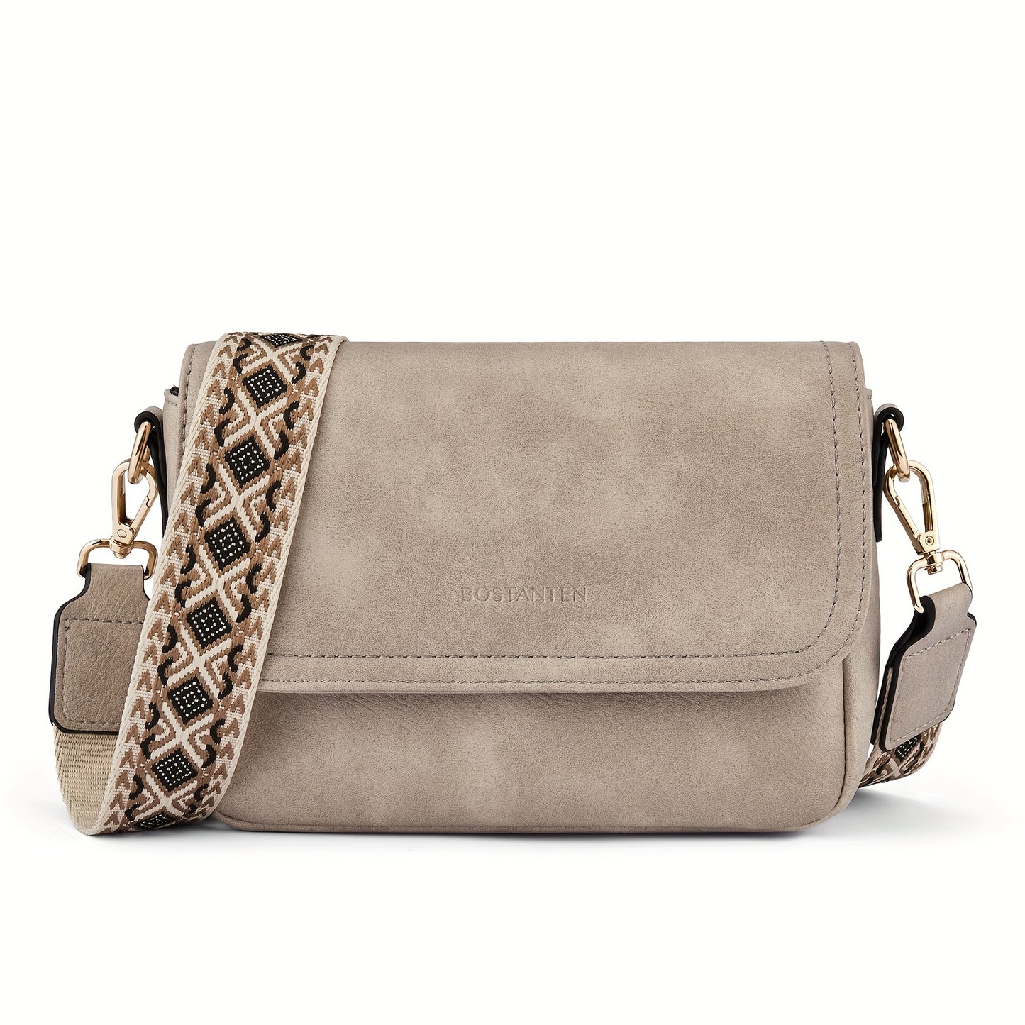 Small Stylish Crossbody Purses for Women - Faux Leather Handbags with Buckle Closure, Nylon Lining, and Adjustable Guitar Strap - Perfect for Daily Occasions