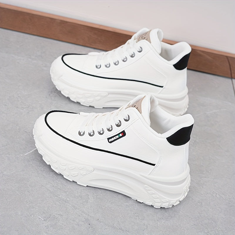 Sports shoes women 2024 spring and autumn new students all take lightweight thick soled girls shoes soft soled increase casual women's shoes