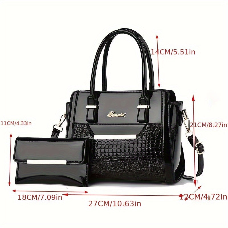 Women'S Large Capacity Handbag - Elegant Synthetic Purse with Zipper Closure, Spacious Tote for Work, Commute, Travel, Designer Bags for Women High Quality, Bags for Women Designer, Designer Handbags, Designer Bags for Women,