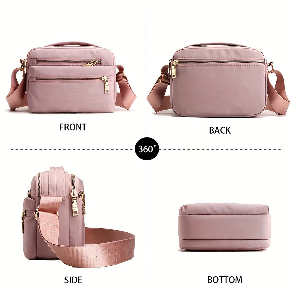 Women's Crossbody Bag, Multi Pocket Messenger Bag Shoulder Bag Travel Bag Handbags for Men&Women for Shopping Daily