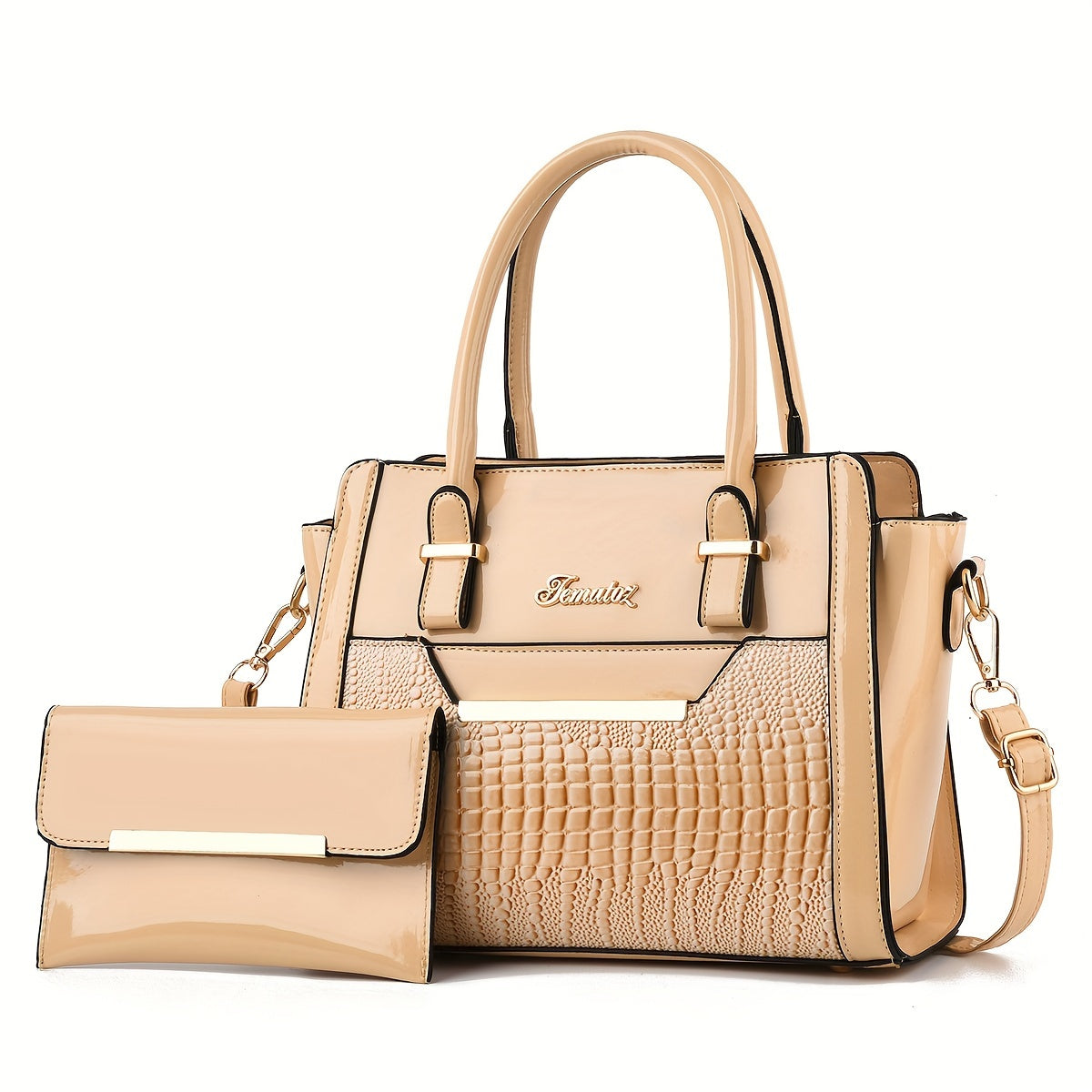 Women'S Large Capacity Handbag - Elegant Synthetic Purse with Zipper Closure, Spacious Tote for Work, Commute, Travel, Designer Bags for Women High Quality, Bags for Women Designer, Designer Handbags, Designer Bags for Women,
