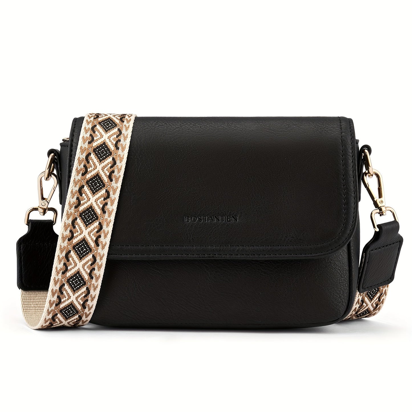Small Stylish Crossbody Purses for Women - Faux Leather Handbags with Buckle Closure, Nylon Lining, and Adjustable Guitar Strap - Perfect for Daily Occasions