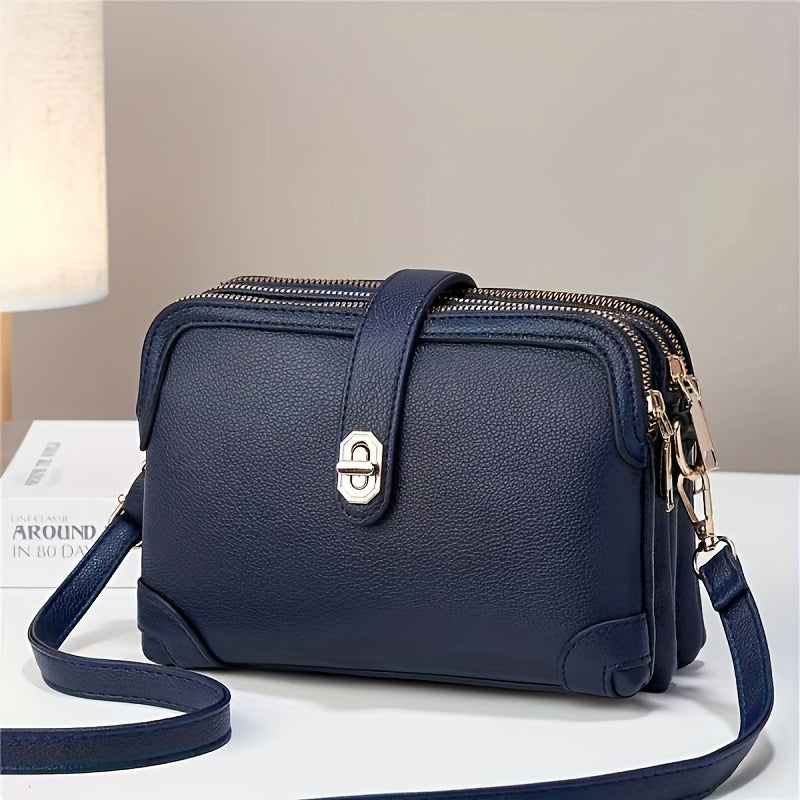 Small Multiple Pockets Crossbody Bags for Women Fashion Cell Phone Purse Ladies Shoulder Handbags