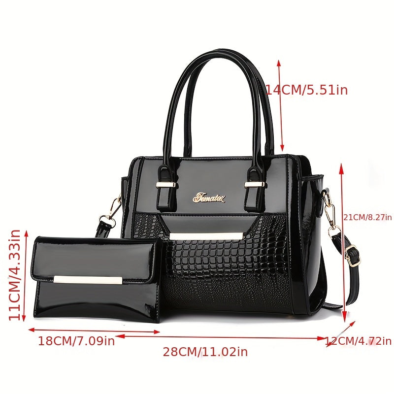 Women'S Large Capacity Handbag - Elegant Synthetic Purse with Zipper Closure, Spacious Tote for Work, Commute, Travel, Designer Bags for Women High Quality, Bags for Women Designer, Designer Handbags, Designer Bags for Women,