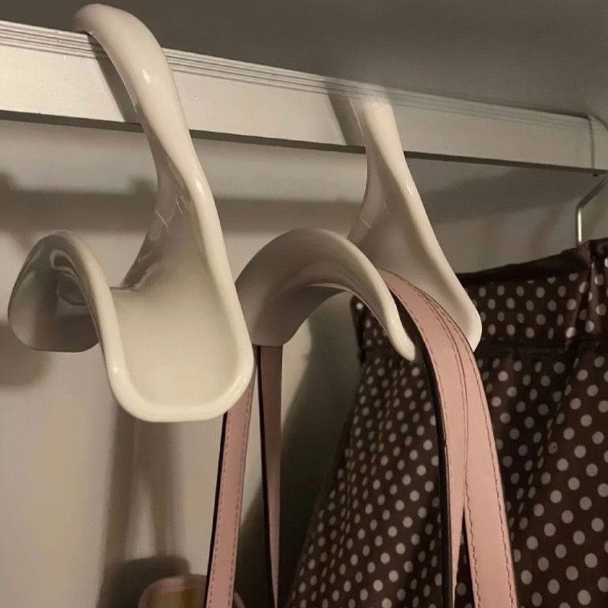 Multi-Purpose Closet Hangers with Hooks - Versatile Storage Organizer for Handbags, Scarves, Hats, And Accessories - Durable And Space-Saving Accessory for Home Organization