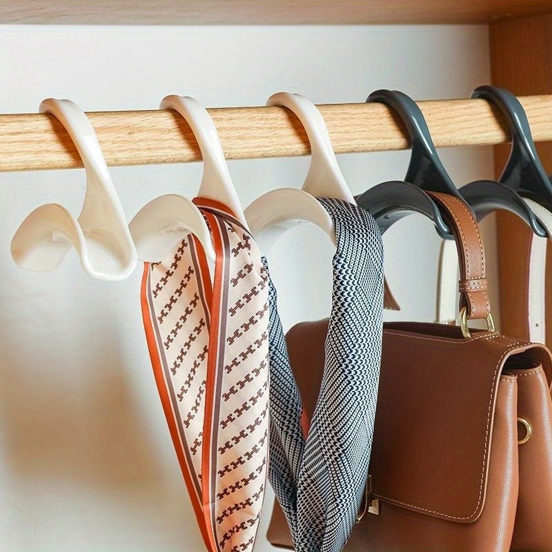 Multi-Purpose Closet Hangers with Hooks - Versatile Storage Organizer for Handbags, Scarves, Hats, And Accessories - Durable And Space-Saving Accessory for Home Organization