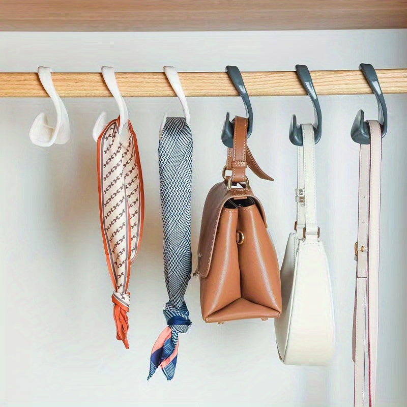 Multi-Purpose Closet Hangers with Hooks - Versatile Storage Organizer for Handbags, Scarves, Hats, And Accessories - Durable And Space-Saving Accessory for Home Organization
