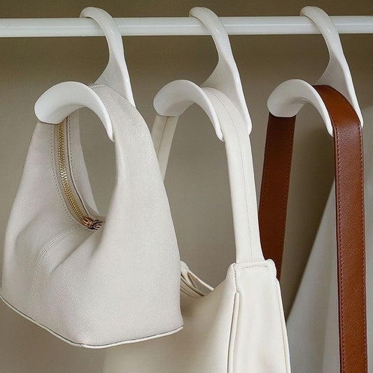 Multi-Purpose Closet Hangers with Hooks - Versatile Storage Organizer for Handbags, Scarves, Hats, And Accessories - Durable And Space-Saving Accessory for Home Organization