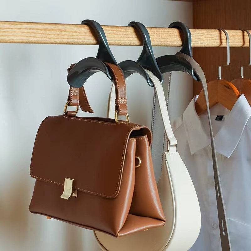 Multi-Purpose Closet Hangers with Hooks - Versatile Storage Organizer for Handbags, Scarves, Hats, And Accessories - Durable And Space-Saving Accessory for Home Organization