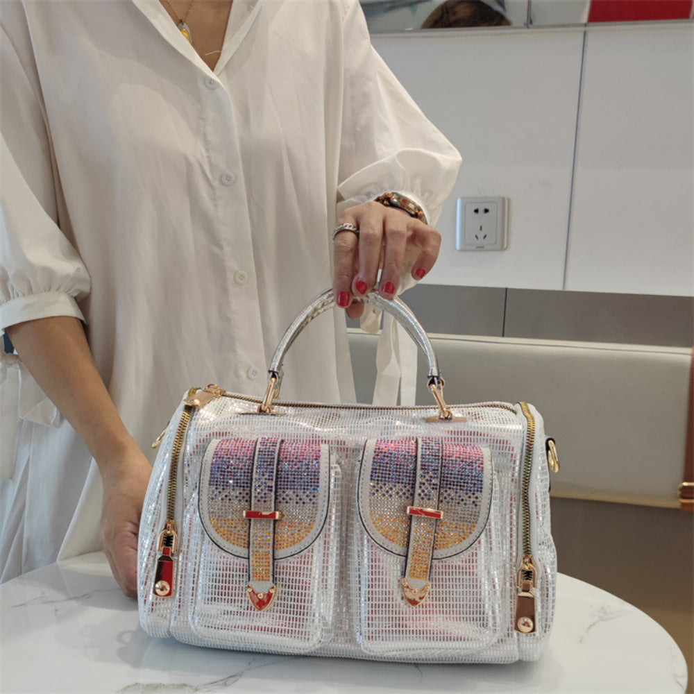 Elegant Stylish Large Capacity Rhinestone Glitter Bags - Shoulder Crossbody Handbags for Women - Casual