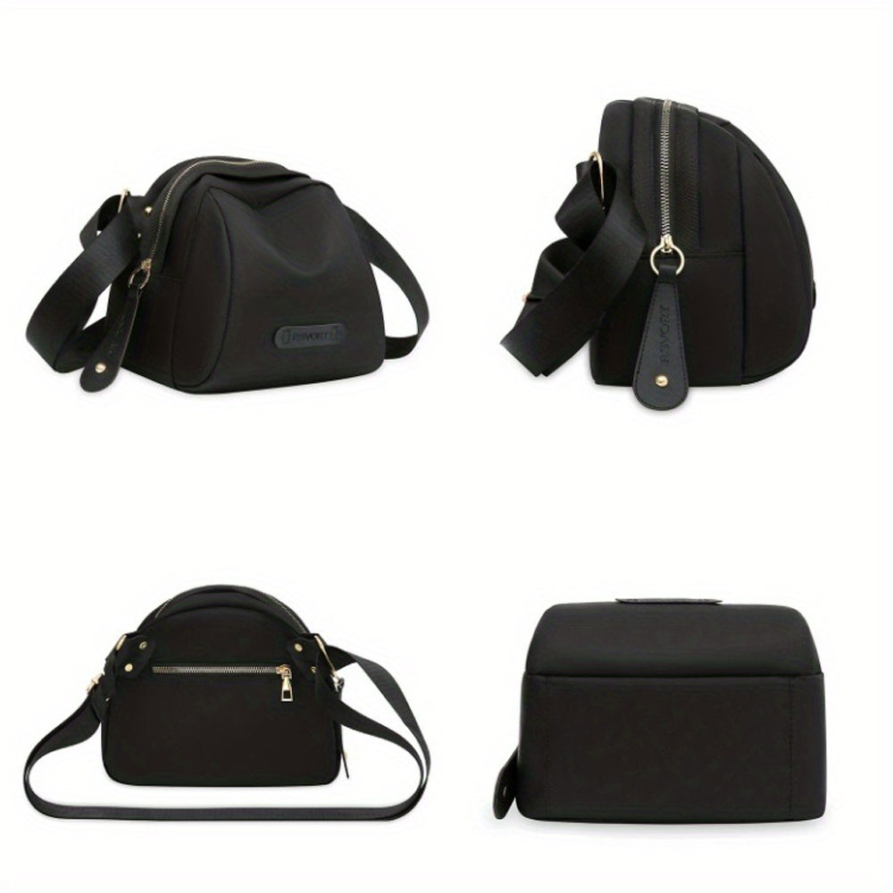 2pcs/1set Trendy Women's Nylon Crossbody Bag with Kawaii Pendant - Large Capacity Handbags Purse Female Casual Shoulder Pillow Bags for Women Travel Vacation