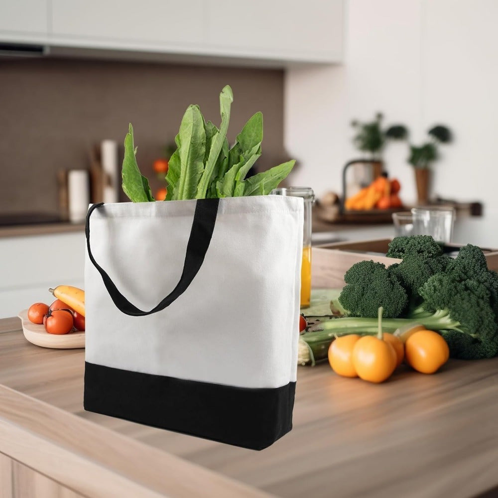 Sublimation Tote Bag Bundle - 8/15/25pcs Polyester & Canvas Handbags for DIY Crafts & Personalization