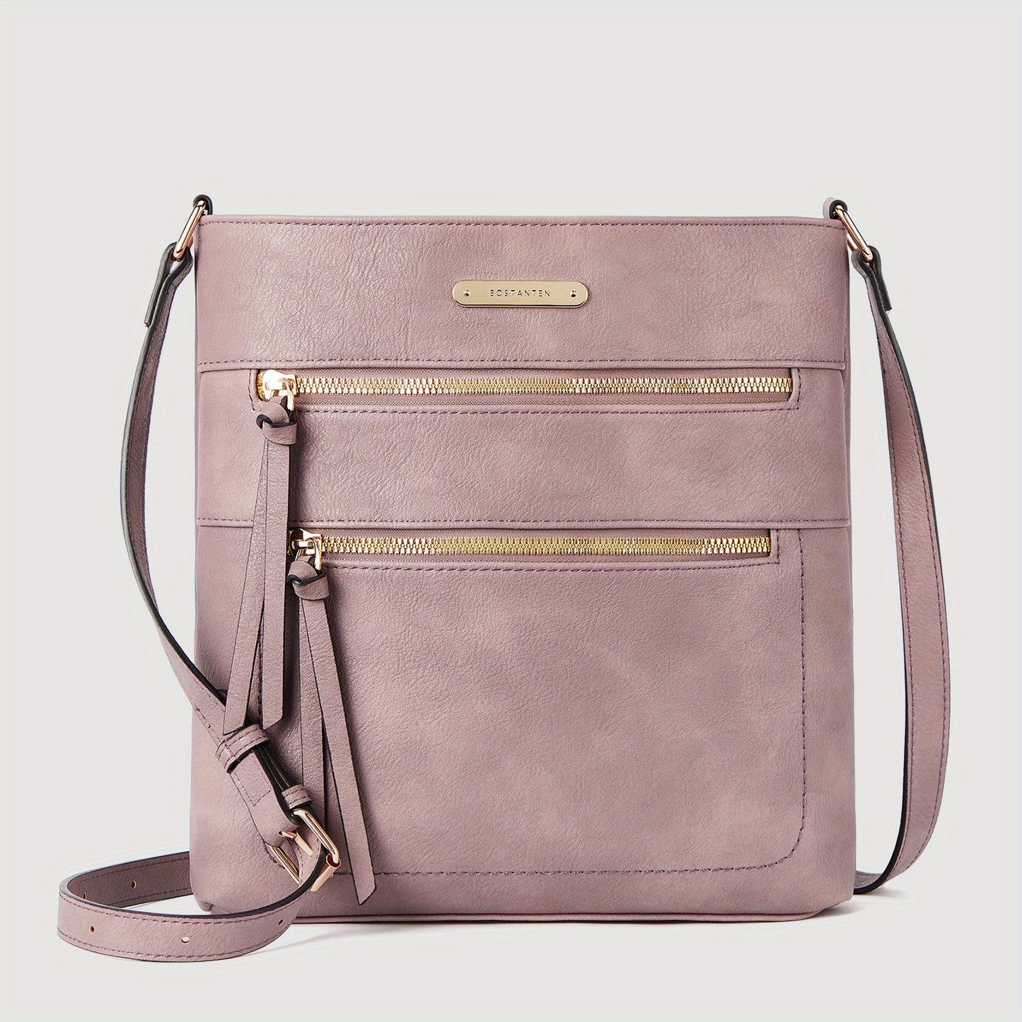 Crossbody Bags Purses for Women Stylish Soft Leather Shoulder Handbags with Long Adjustable Strap Zipper Pocket Medium
