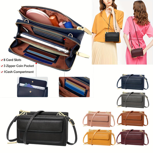 Small crossbody bag for women cell phone wallet purse mini shoulder handbags with card slots