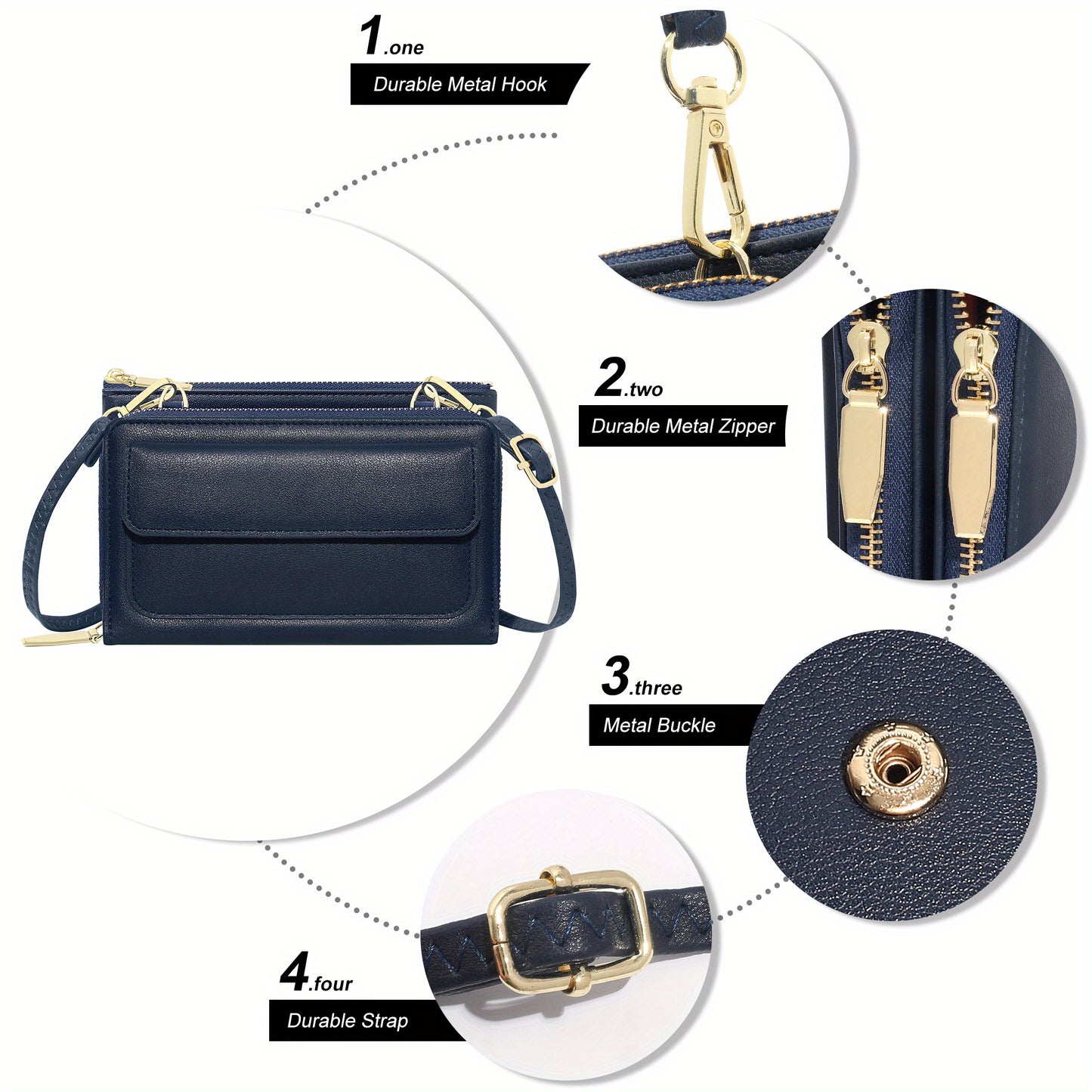Small crossbody bag for women cell phone wallet purse mini shoulder handbags with card slots