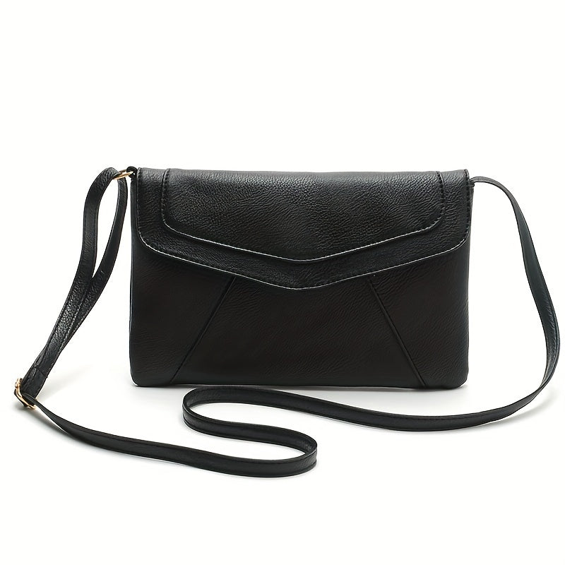 Women's Clutch Handbags Small Crossbody Bag Lightweight Purses Vegan Leather Wristlet Clutch, Includes Adjustable Shoulder
