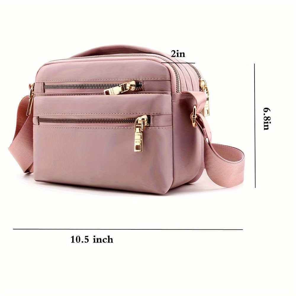 Women's Crossbody Bag, Multi Pocket Messenger Bag Shoulder Bag Travel Bag Handbags for Men&Women for Shopping Daily