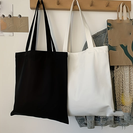 1pcs High-Quality Women Men Handbags Canvas Tote bags Reusable Cotton grocery High capacity Shopping Bag