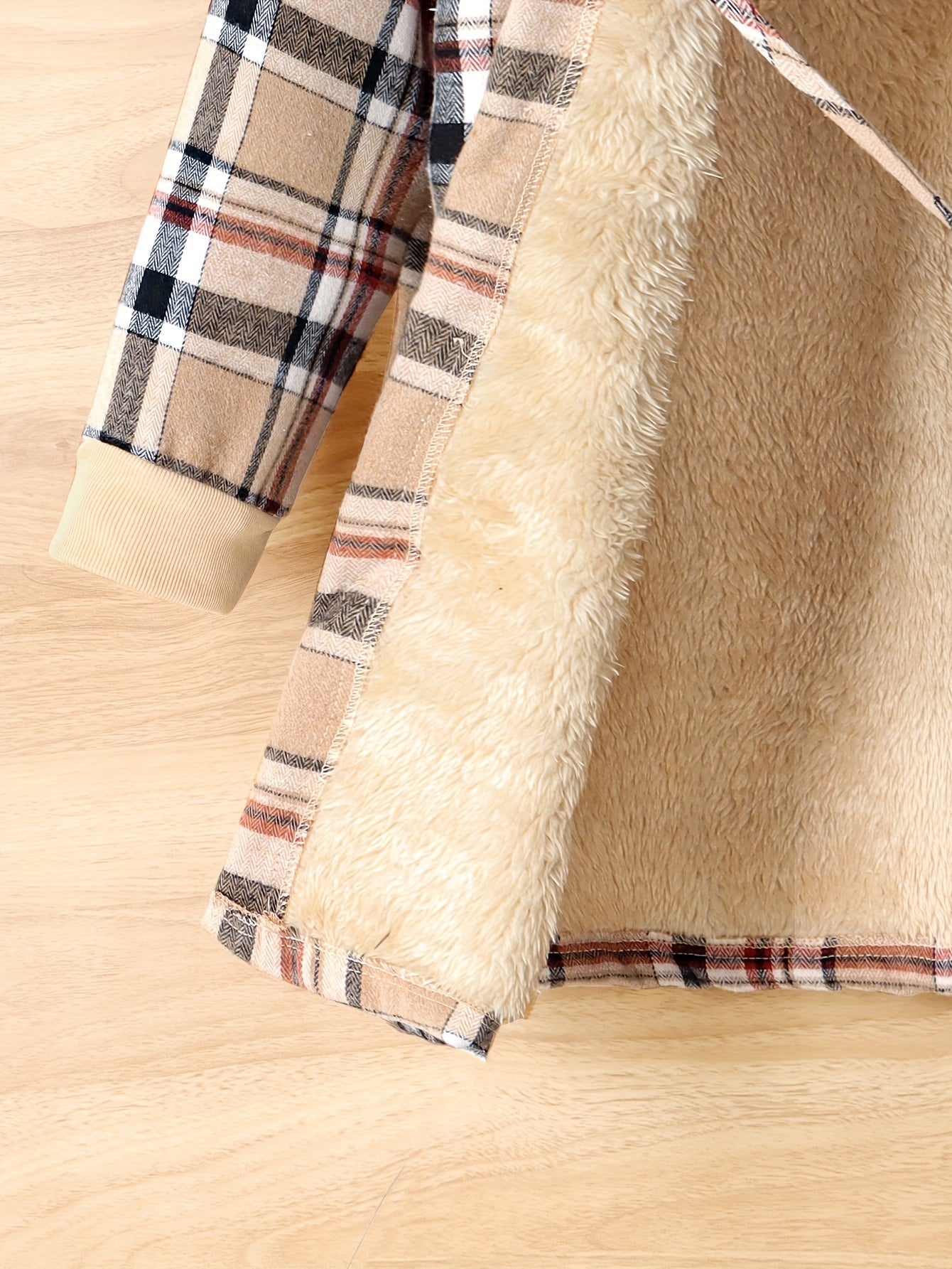 Thick Plush Liner Girls Winter Jacket & Bag, Warm Button Up Long Cardigan Hooded Coats For Autumn And Winter