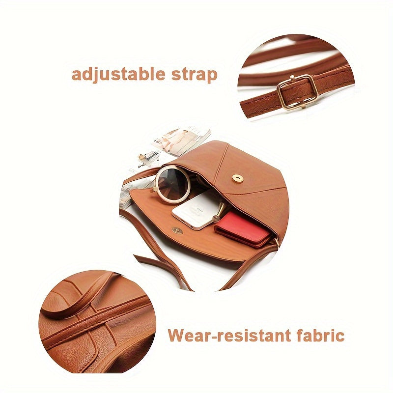 Women's Clutch Handbags Small Crossbody Bag Lightweight Purses Vegan Leather Wristlet Clutch, Includes Adjustable Shoulder