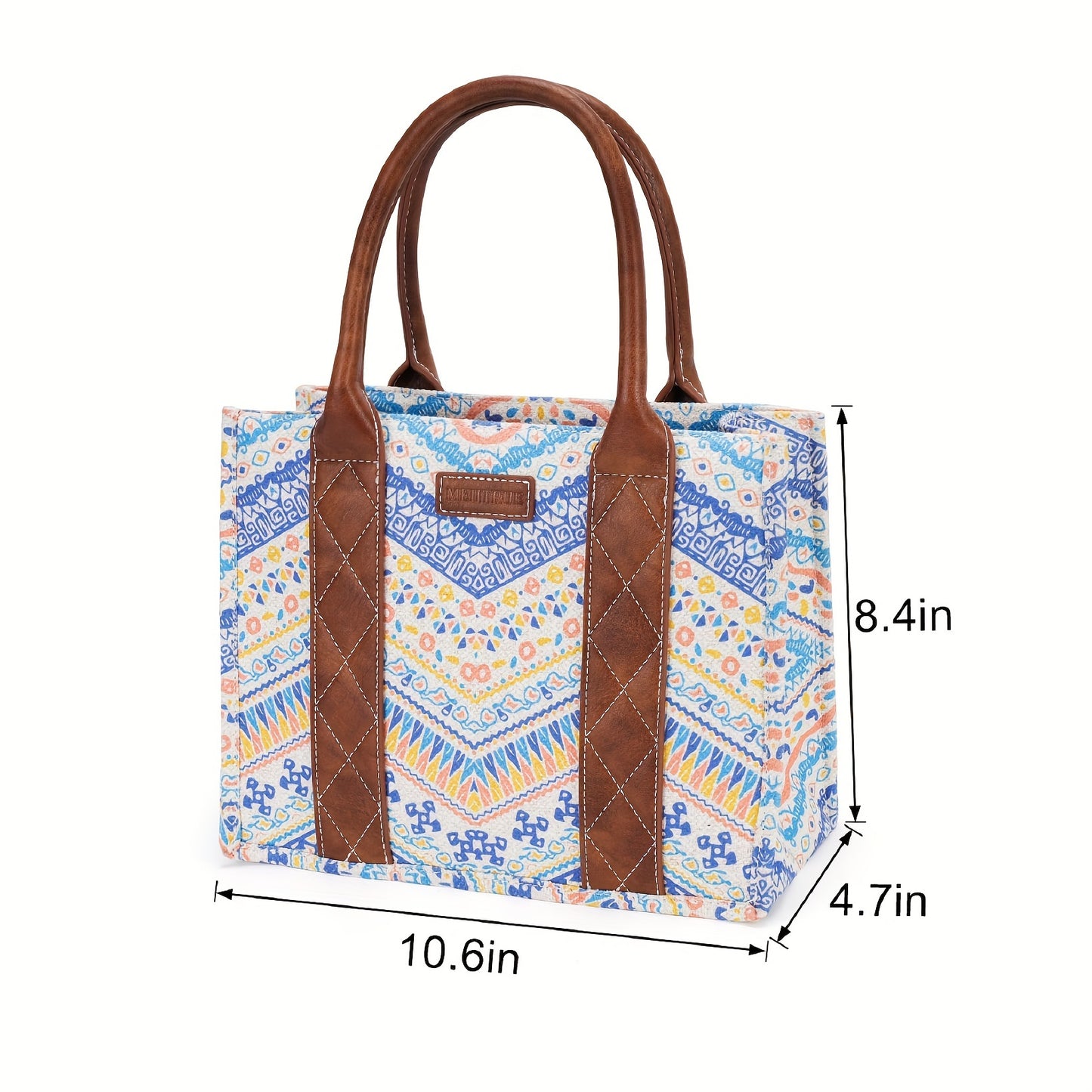 Tote Bag Western Purses for Women Shoulder Boho Aztec Handbags Crossbody Bag