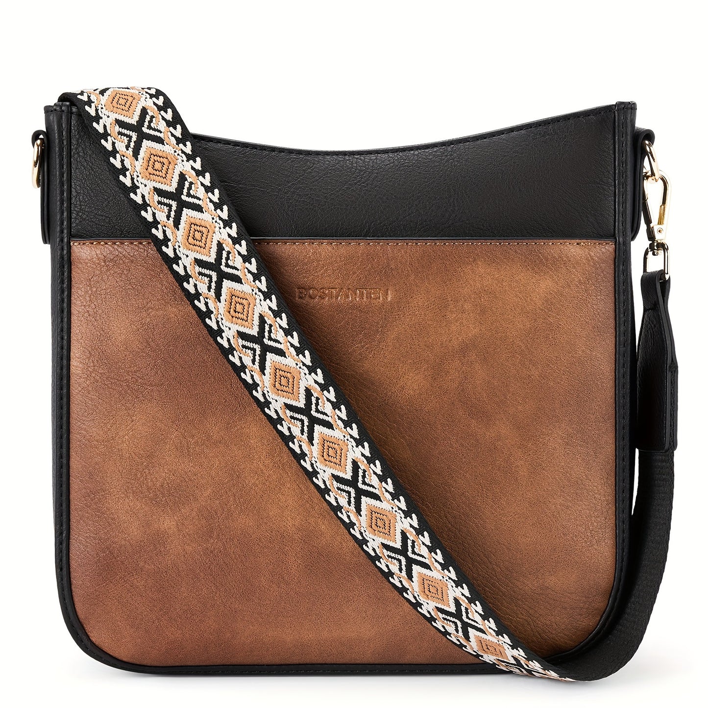 Crossbody Bags For Women, Trendy Vegan Leather Hobo Purses, Shoulder Handbags With Wide Shoulder Strap