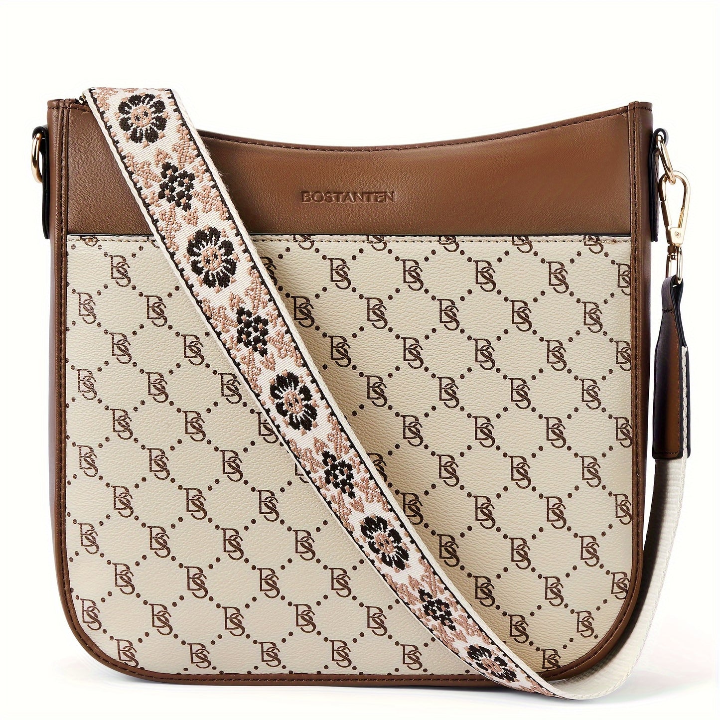 Crossbody Bags For Women, Trendy Vegan Leather Hobo Purses, Shoulder Handbags With Wide Shoulder Strap