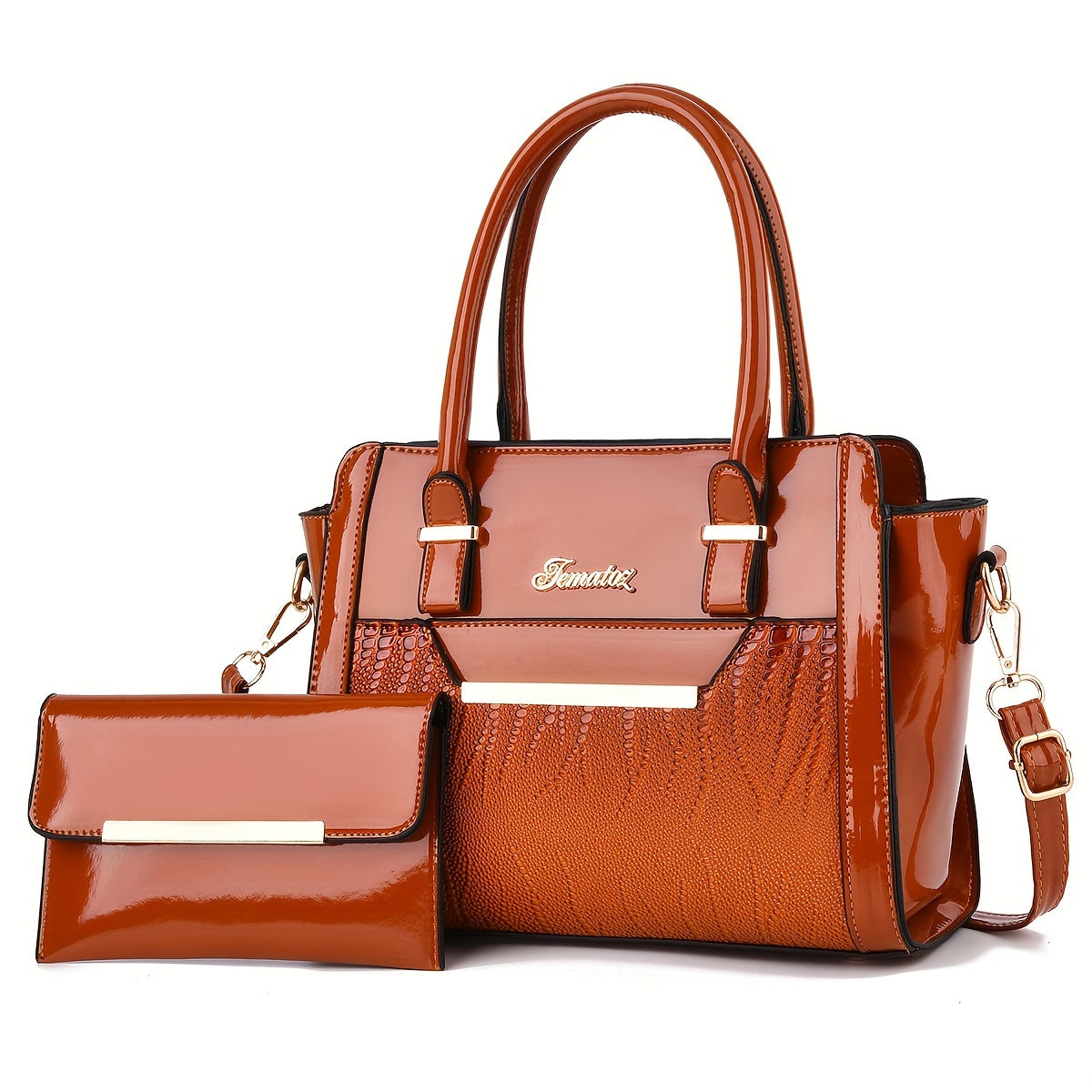 Women'S Large Capacity Handbag - Elegant Synthetic Purse with Zipper Closure, Spacious Tote for Work, Commute, Travel, Designer Bags for Women High Quality, Bags for Women Designer, Designer Handbags, Designer Bags for Women,