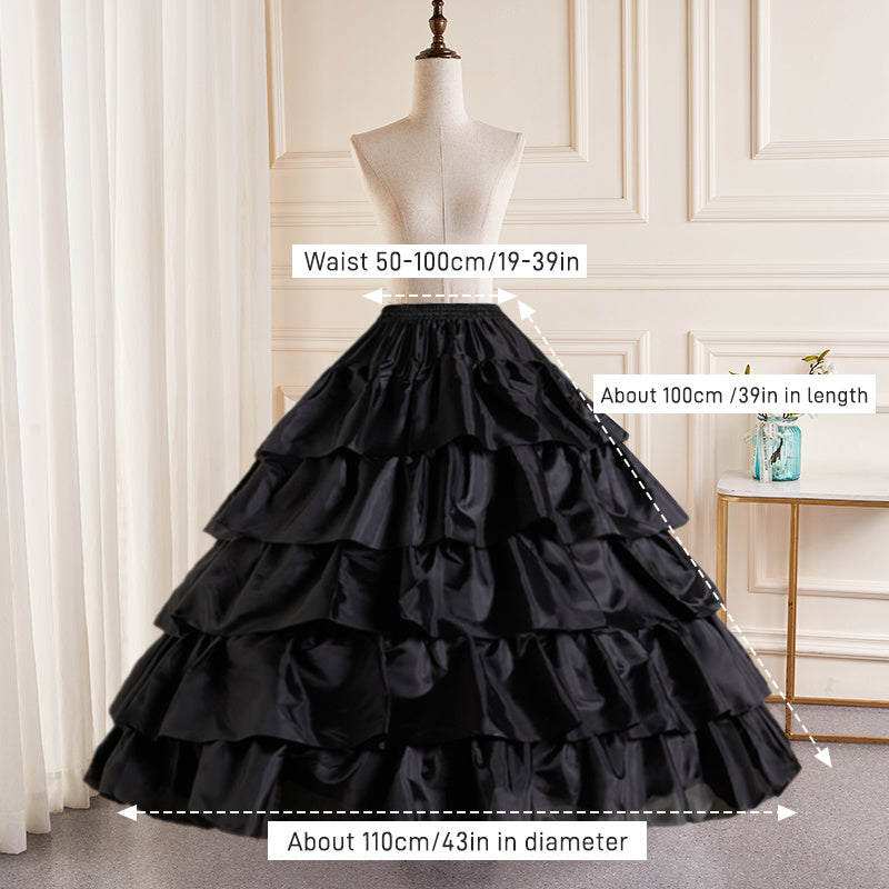 Elegant 6-Hoop Wedding Dress Petticoat - No Tulle, Hand Washable, Polyester Fiber, Perfect for Bridal Gowns & Formal Attire