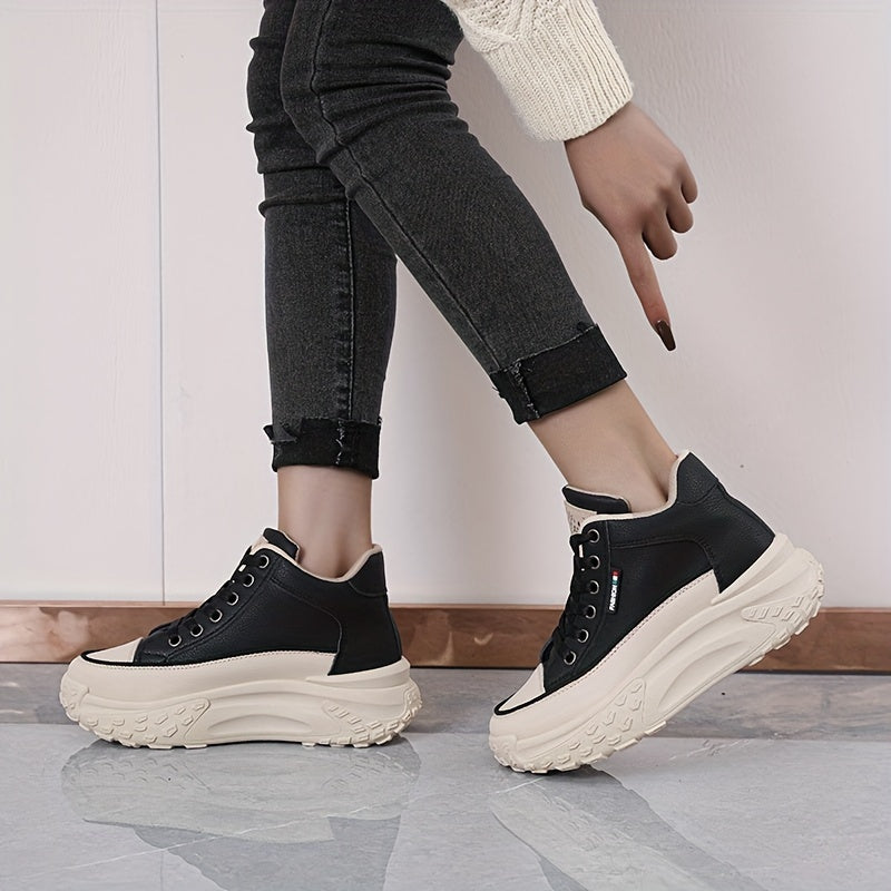 Sports shoes women 2024 spring and autumn new students all take lightweight thick soled girls shoes soft soled increase casual women's shoes