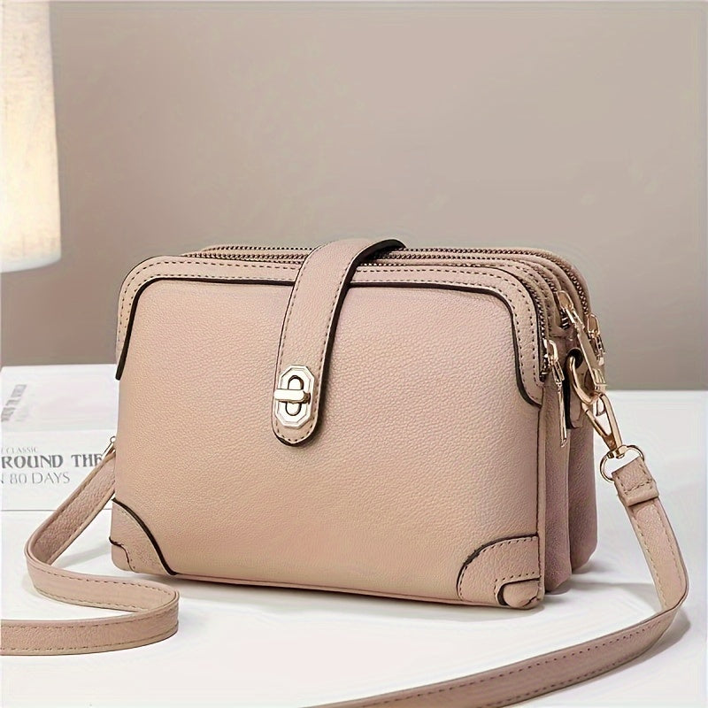 Small Multiple Pockets Crossbody Bags for Women Fashion Cell Phone Purse Ladies Shoulder Handbags