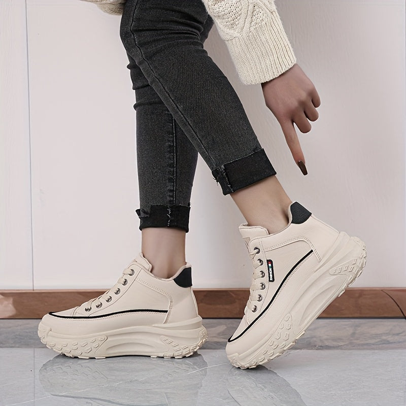 Sports shoes women 2024 spring and autumn new students all take lightweight thick soled girls shoes soft soled increase casual women's shoes