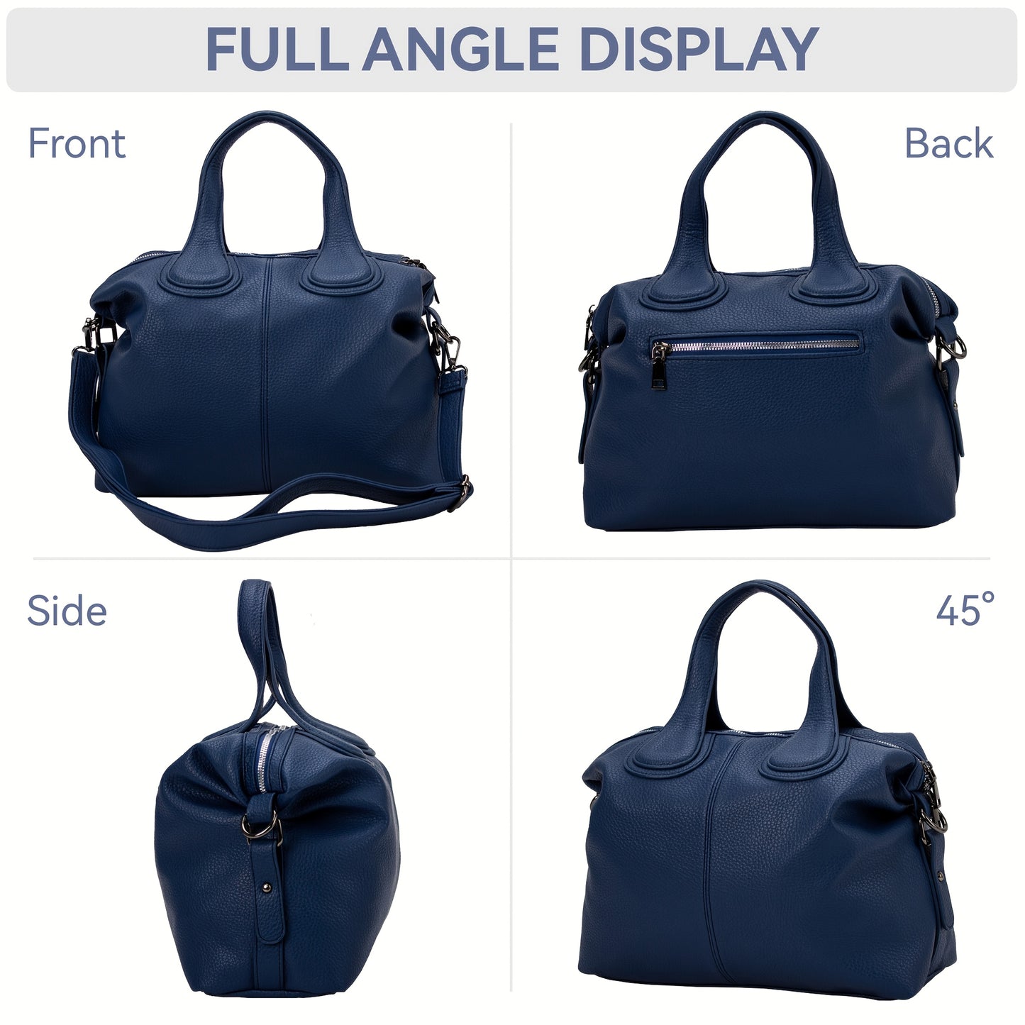 Large Lady Handbag, Large Lady Shoulder Bag, Large Purses for Women, Soft Comfy Solid Color PU Tote Shoulder Bag, All-Match Women's Daily Use Commuter Bags, Womens Handbags, Easter Gifts, Gifts for Mothe, Travel, Cheap
