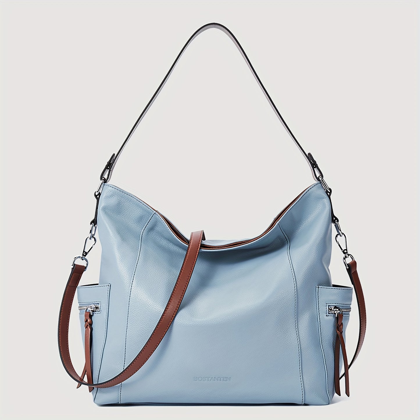 Genuine Leather Hobo Handbags Designer Shoulder Tote Purses Crossbody Large Bag For Women