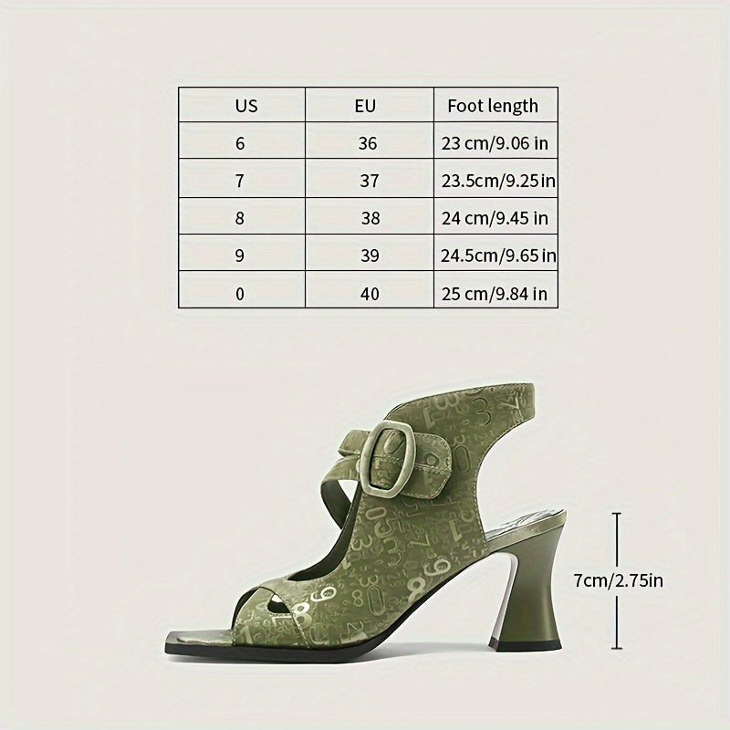 NICAISE 2024 new chunky high-heeled sandals Roman women's shoes hollow belt buckle British style sexy high heels