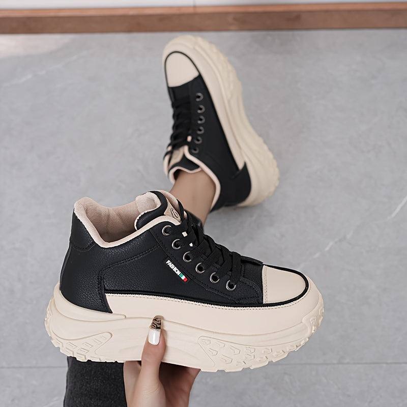Sports shoes women 2024 spring and autumn new students all take lightweight thick soled girls shoes soft soled increase casual women's shoes