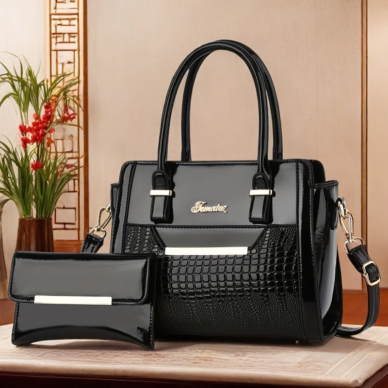 Women'S Large Capacity Handbag - Elegant Synthetic Purse with Zipper Closure, Spacious Tote for Work, Commute, Travel, Designer Bags for Women High Quality, Bags for Women Designer, Designer Handbags, Designer Bags for Women,
