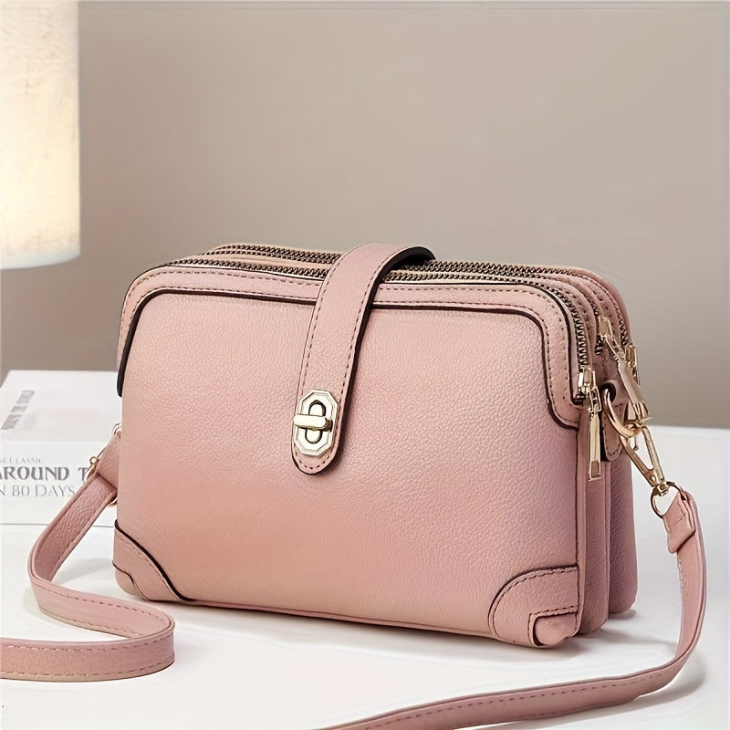 Small Multiple Pockets Crossbody Bags for Women Fashion Cell Phone Purse Ladies Shoulder Handbags