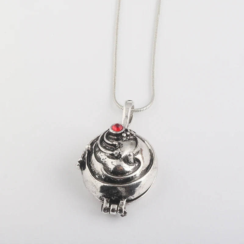 Movie Vampire Diaries Necklace Classic Elena Gilbert Locket Pendant Necklaces Women Men Cosplay Jewelry