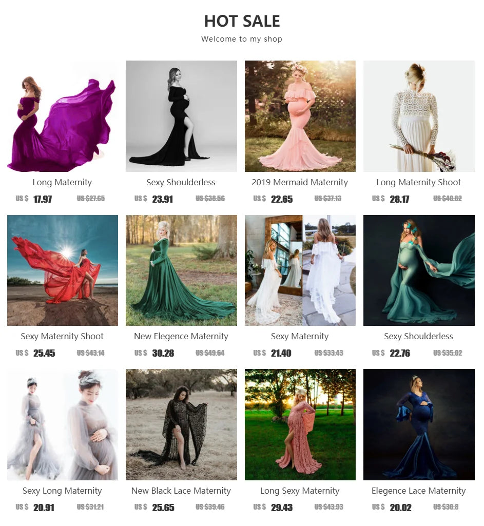 Sexy Shoulderless Maternity Dresses For Photoshoot Maxi Gown Baby Shower Women Pregnant Photography Clothes Long Pregnancy Dress