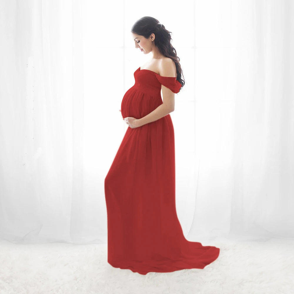 Maternity Dresses For Photo Shoot Sexy Robe Grossesse Shooting Photo Maxi Dress Wedding Party Photography Pregnant Women Clothe