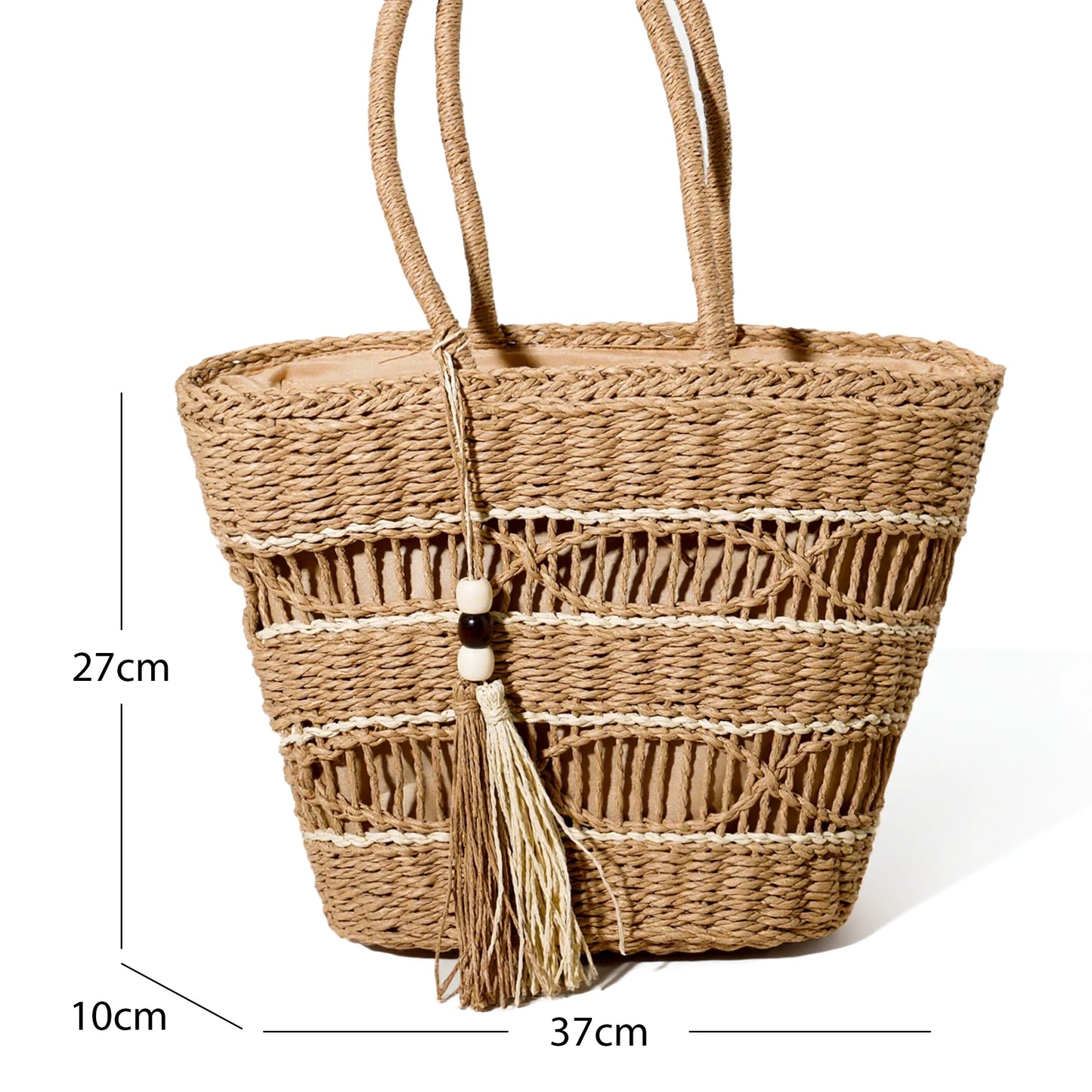 Fashion Woven Hollow Shoulder Bag Straw Summer Handbag Beach Travel Handbag Women's Bag Women's Crossbody Bag