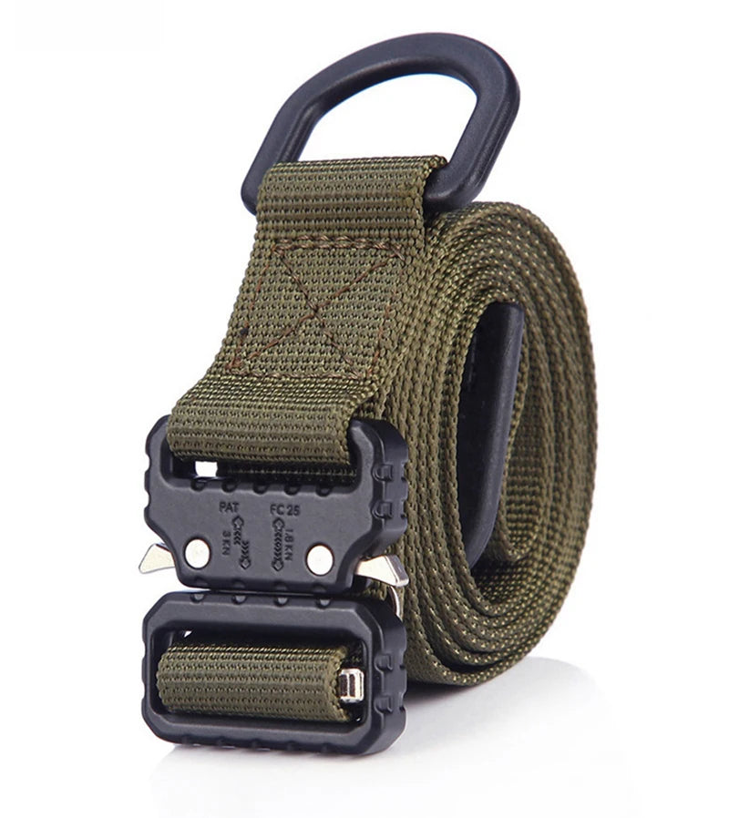 Belt For Men width 1 Inch 25mm Tactical belts Quick Release Buckle Metal Outdoor Training fit for 26-46 Inch Waist