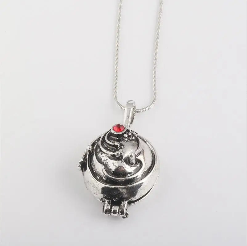 Movie Vampire Diaries Necklace Classic Elena Gilbert Locket Pendant Necklaces Women Men Cosplay Jewelry