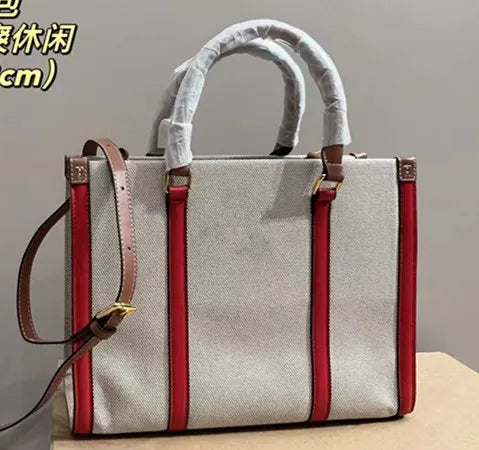 Luxury Canvas Women's Handbag Designer Style Casual Tote Bag