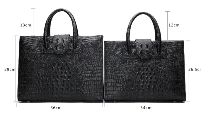 Two Sizes alligator Pattern Handbags Ladies New Trend Luxury Bags Shoulder Real Leather crocodile Handbag Fashion Womens Handbag