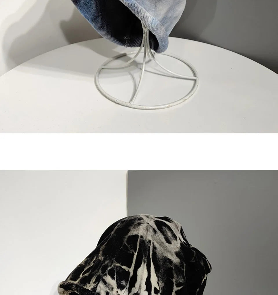 2021 Winter Hats for Women Beanies Tie-dyed cotton pullover cap Cool Hat Girls Autumn Female Beanie Warm Bonnet Cap Wholesale
