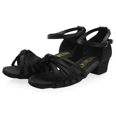 Latin Shoes for Girls Women Low Heel Latino Salsa Modern Ballroom Shoes Tango Salsa Rumba Latin Dance Shoes