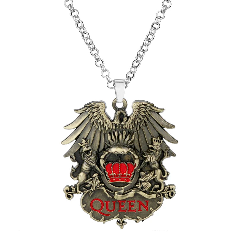 Punk Rock Band Necklace Fashion Gothic Sexy Pop Star Singer Music Band Pendant Link Chain for Women Men Fans Gifts