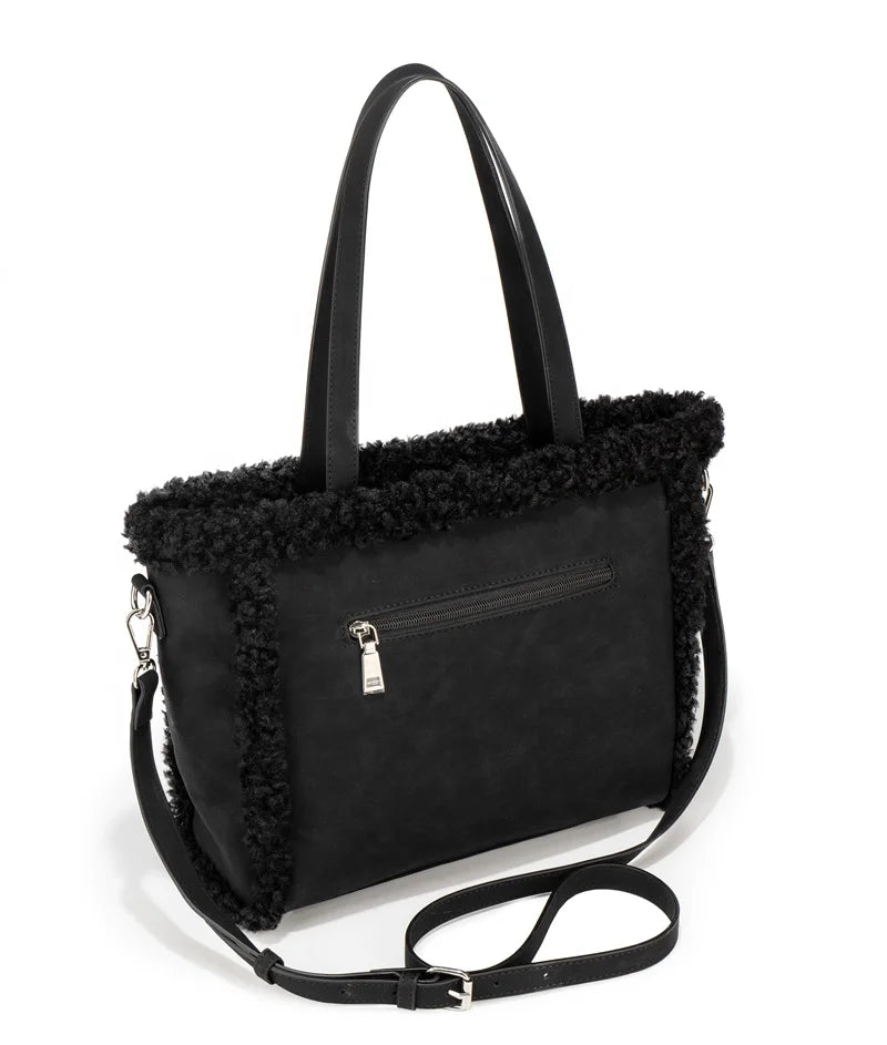 Wholesale Custom logo Winter Bag 2025 Handbags Women Tote Bag Leather Ladies Hand Bags with Plush